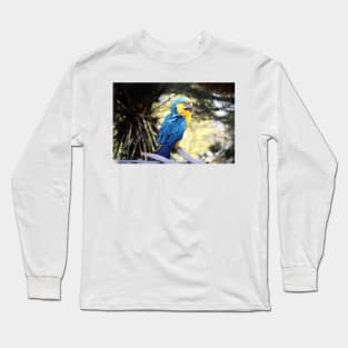 Blue And Gold Macaw Long Sleeve T-Shirt